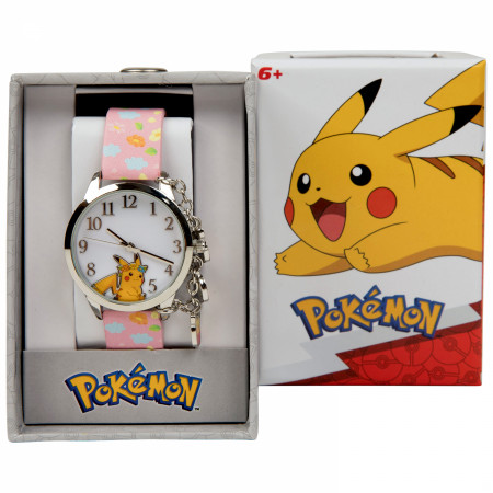 Nintendo Pokémon Pikachu Watch with Charms and Silicone Band